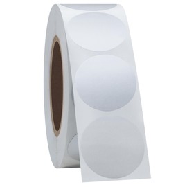Hycodest Dot Labels Round Stickers Color Coding Labels Dots Sticker Foil Paper 1 inch, 1000 Pcs (Silver, 1 inch)