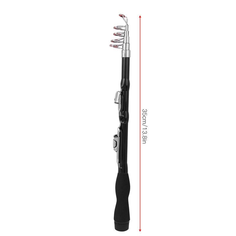 Portable Ultra Short Telescopic Fishing Rod Long Throw Super Hard