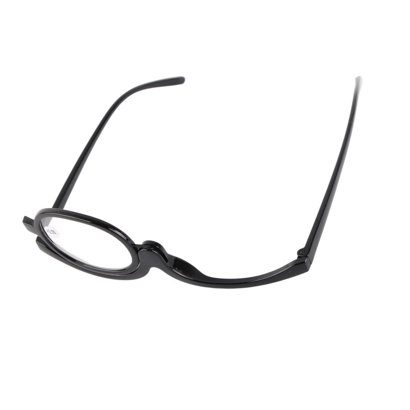 Magnifying Eye Makeup Glasses Women Stylish Flip Down Lens Cosmetic