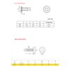 binifiMux 10-Pack M6x70mm Rivet Countersunk Hex Socket Cap Bolts and