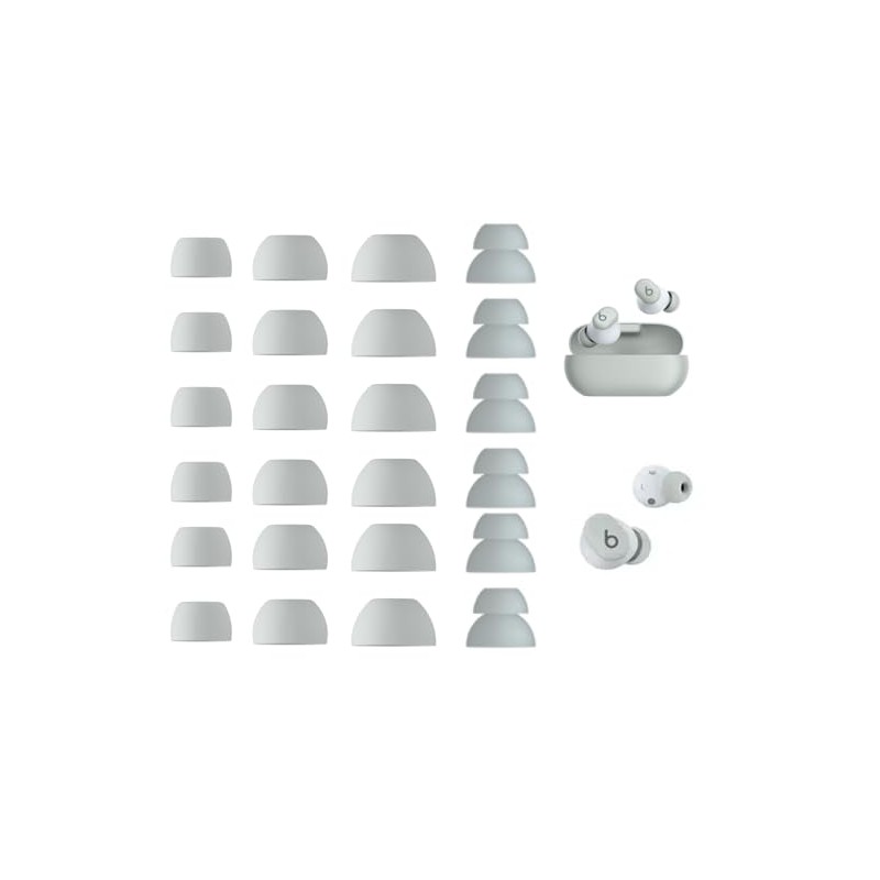 Zotech Replacement Earbud Tips for Beats Solo Buds, 12 Pairs