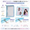 UMEX シール帳 a5 収納 大きめ: バインダー 軽量 大容量 持ち運び 6穴
