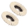 2Pcs 5in Grinding Disc Wave Shape Wool Felt Polishing Wheel