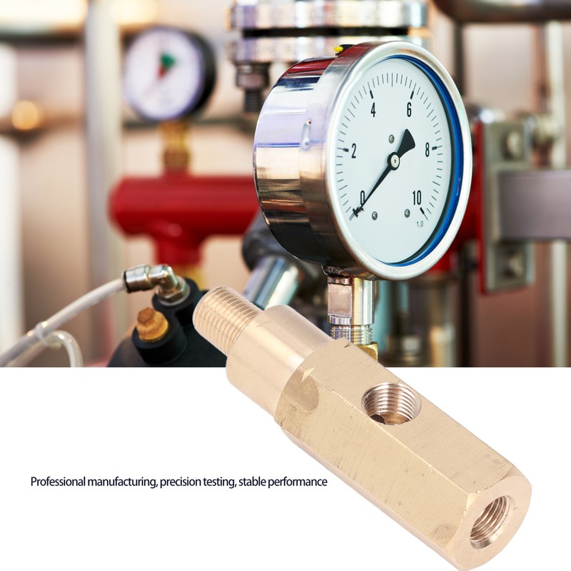 1/8in Oil Pressure Gauge Adapter Brass T Piece Sensor Sender
