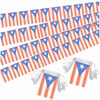 Lebei 2 Pack Puerto Rico Flag Banner String Small Mini