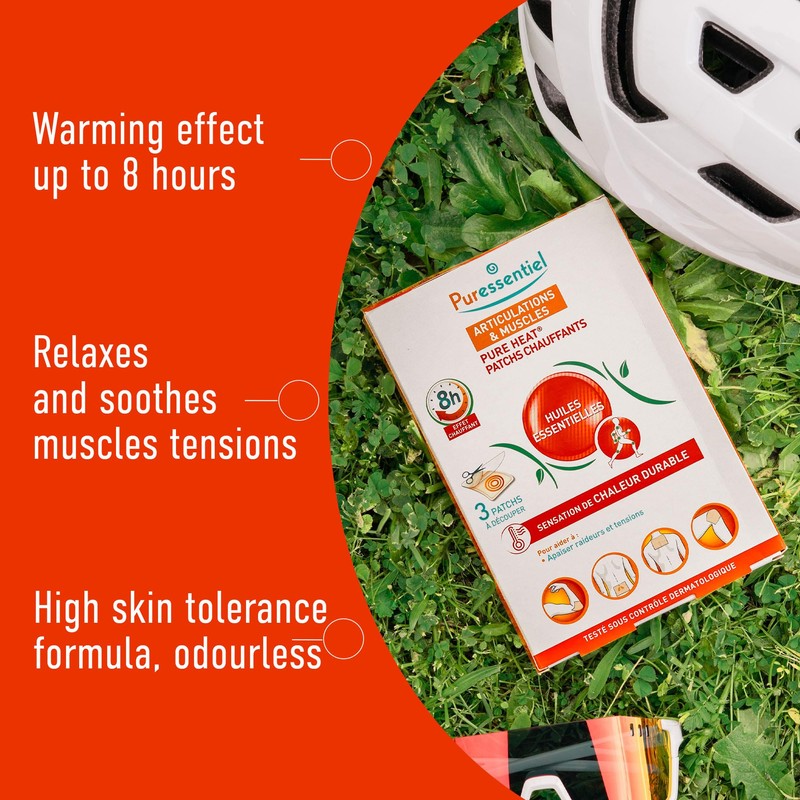 Puressentiel Muscles & Joints Natural Warming Relief Patch x3 with