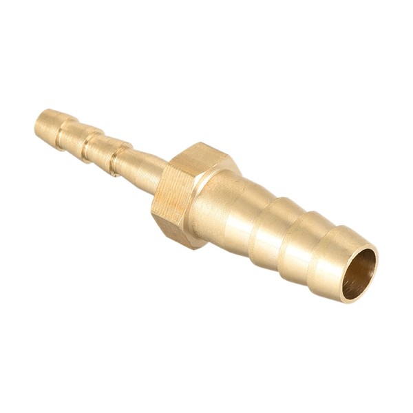 QUARKZMAN Hose Assembly Reducer Straight Barb Brass 8 mm to