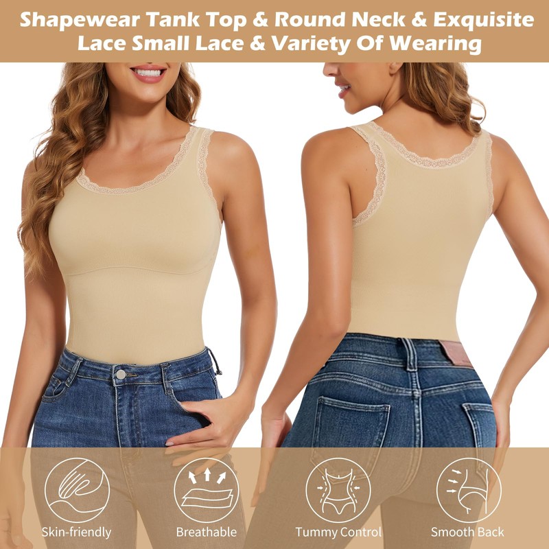 JOYSHAPER Women's Shapewear Tops for Tummy Control Shapewear Camisole Tanks