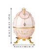 QIFU Hand Painted Easter Egg Figurine Trinket Box Hinged, Unique
