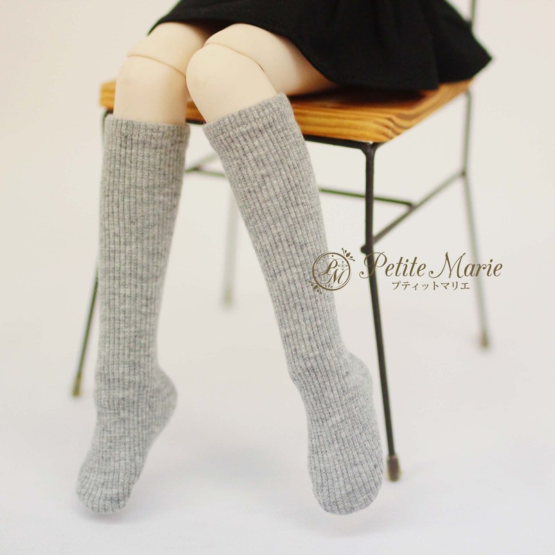 [Petite Marie] 1/3 MDD MSD Compatible Plain Socks, Bare Telecom