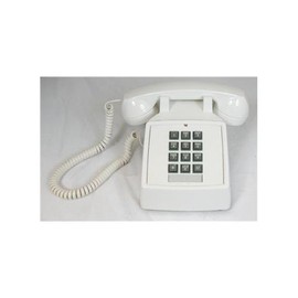 Cortelco ITT-2500-V-WH 250015-VBA-20M Desk w/ Volume WHITE by Cortelco