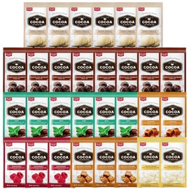 Hot Cocoa Mix Gift Set – 30 Count, 7 Flavors | Cozy Hot Chocolate Sampler Box for Students, Coworkers, Teens, Family & Friends