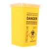 FRCOLOR Small Sharps Container with Lid Waste Bin for Disposal