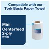 Tork Mini Centerfeed Towel Dispenser Black M1, One-Handed Operation, Elevation