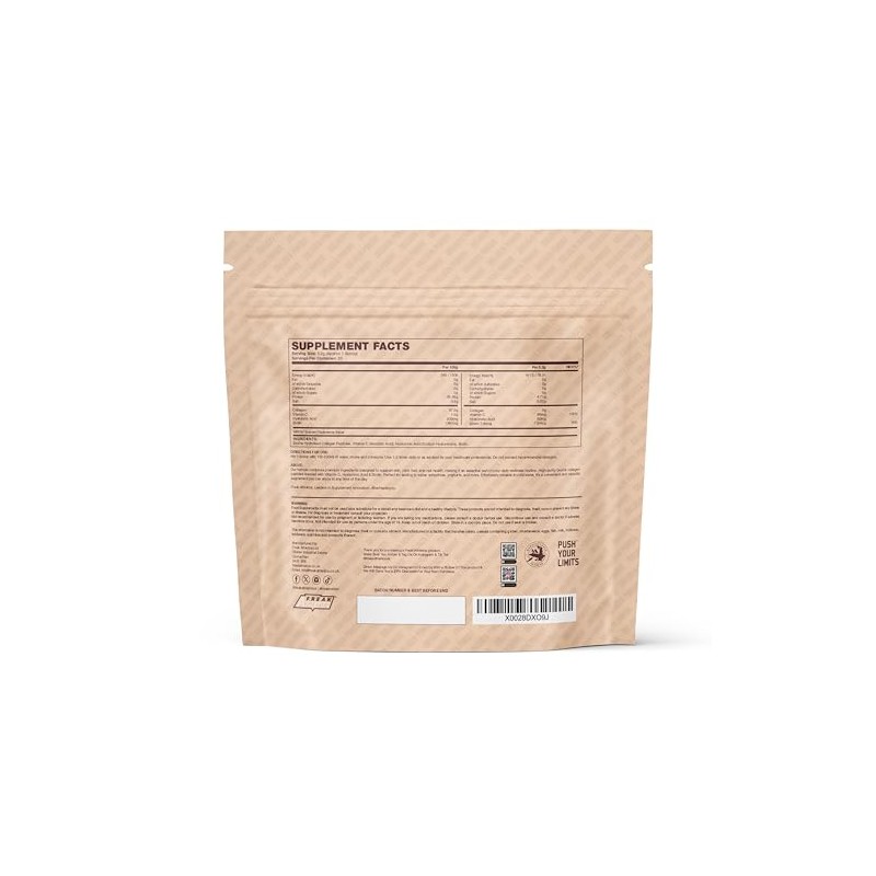 Collagen Peptides Powder, 5000mg Hydrolysed Bovine, with Vitamin C and