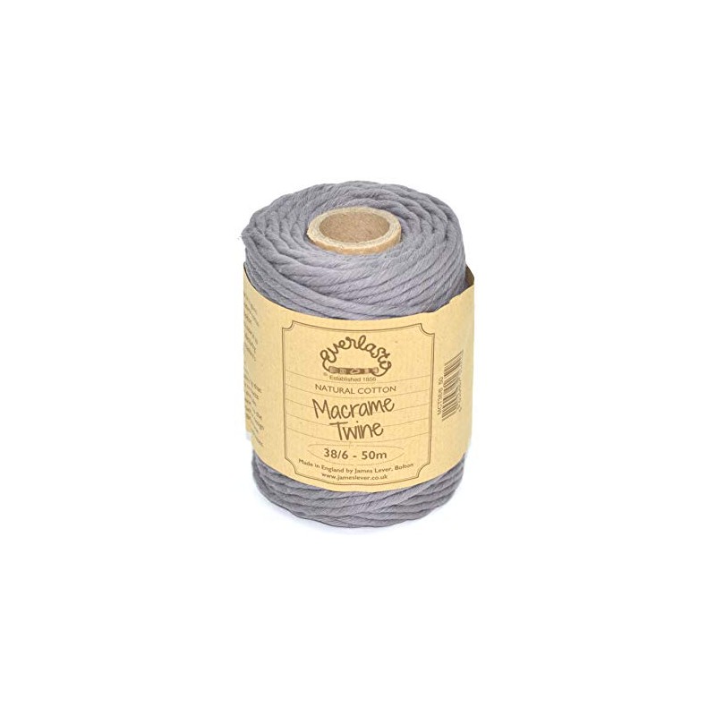 EVERLASTO Lakeland Slate Macrame Yarn 4mm 50