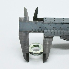10 x Hex Nut M13 x 1 ISO Fine Thread DIN 13-5 - Galvanised - SW19 H5 mm - Threaded Nut
