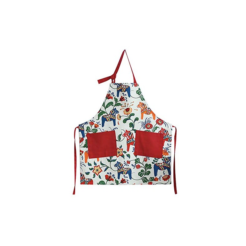 Love Potato Cute Cartoon Dala Horse Design Adjustable Kitchen Apron