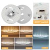 SHENGQINGTOP 5.12'' LED Ceiling Fan Light Retrofit Kit 24W 2200LM
