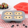Li&Zhao Silicone Muffin Pans for Baking - 2 Pack Silicone