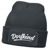 MoonWorks® Men's Beanie with Patch Dorfkind Knitted Hat with Saying