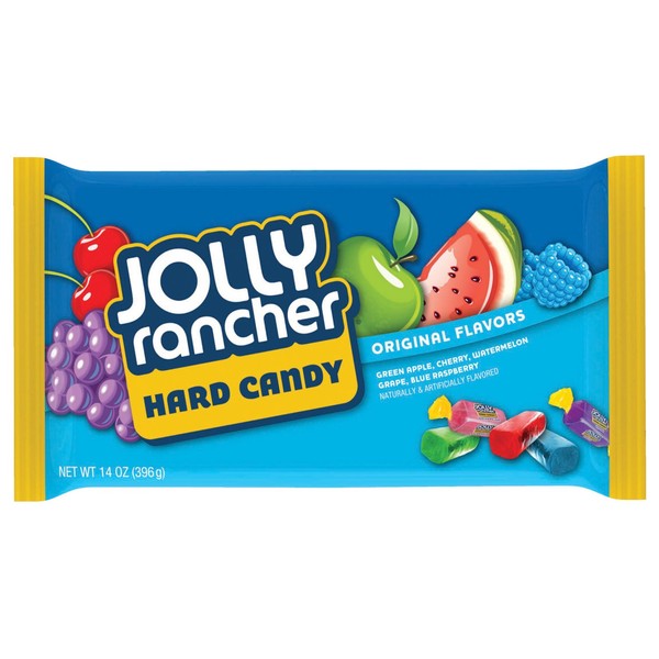 JOLLY RANCHER Hard Candy, Original Flavors, 14 Ounce Bags (Pack of 6)