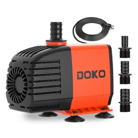 Doko Submersible Water Pump,720GPH Aquarium Water Pump with Extended Mesh Cover and Sponge,Ultra Quiet Pond Pump with 6Ft Power Cord for Fountains,Fish Tanks,Hydroponics,and Waterfalls