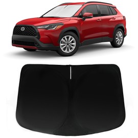 PAIMOHO Windshield Sun Shade for Toyota Corolla Cross 2022 2023 2024, Car Front Window Sunshade with 240T Sun Visor Protector Blocks UV Rays Heat Sun Shield Accessories