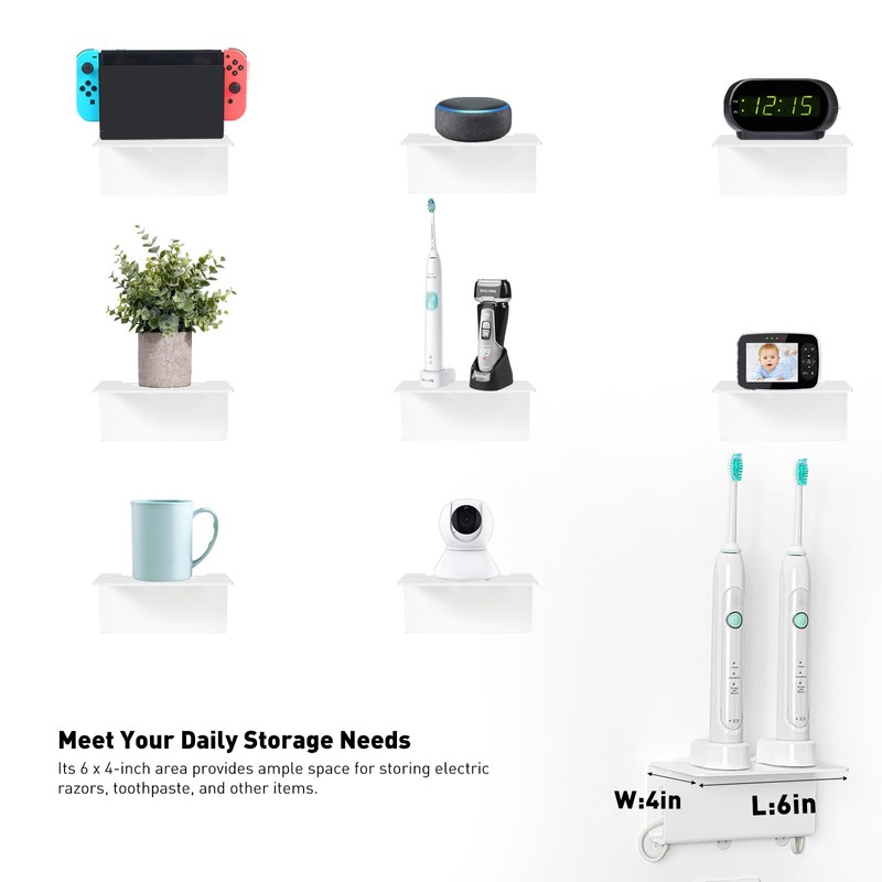 OAPRIRE Electric Toothbrush Holder for Bathroom, Acrylic Electric Toothbrush Holder