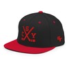 Calgary Hockey Sticks Retro CGY Snapback Hat Baseball Cap Black/Red