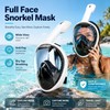 Full Face Snorkel Mask for Adults – Anti-Fog Wide View