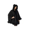 Cashmere Pashmina Group Coat Fur Cape Faux Fur Ruana blanket
