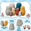 Chivao 8 Pieces Russian Nesting Dolls, Silicone Matryoshka Doll Easter