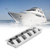 Marine Louvered Vent, 5 Slots Boat Rectangle Stainless Steel Louvered
