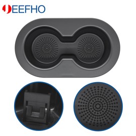 JEEFHO Rear Back Cup Holder Compatible with 2005-2010 Dodge Dakota, 2003-2017 Dodge Ram 1500/2500/3500, 2008-2017 Dodge Ram 4500/5500, Replaces# 5HD65DX9AC