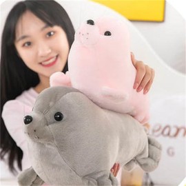 champracer Seal Plush Toys, Sea Animal Cushion Plush Seal Plush Toy Hugs Plush Gifts Toy for Boys and Girls (Pink, 25 cm)