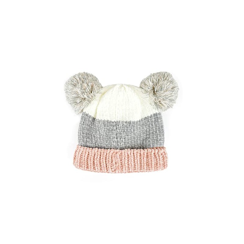 Undercover Baby Chenille Striped Hat with Pom Poms GL946 3-6