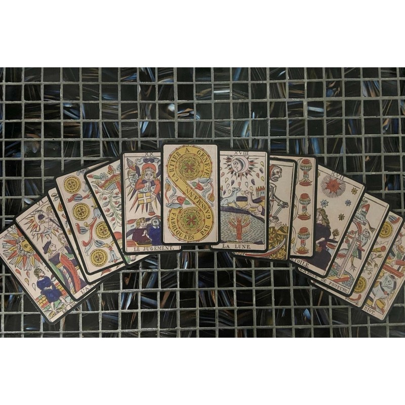 Tarot de Marseille, first printed c. 1840, Full 78 Gassman