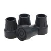 4pcs 25mm Rubber Trekking Pole Cap Crutch Ferrule Non-slip cover