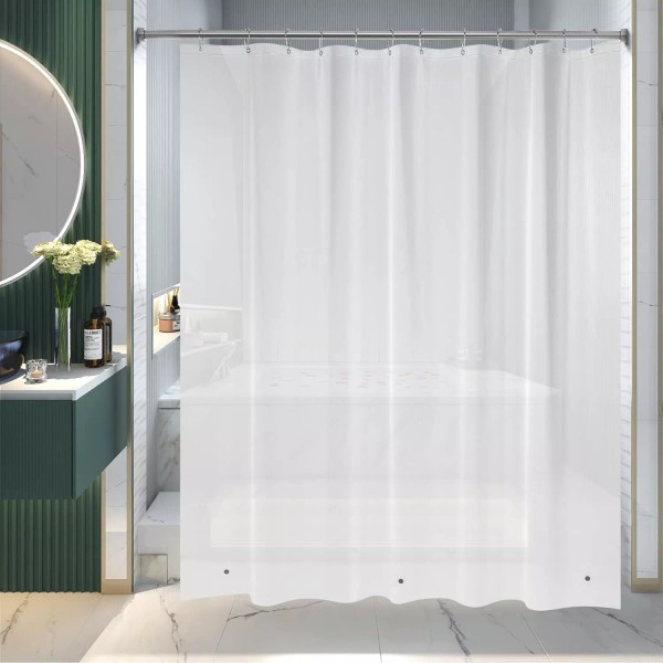 Unbranded Clear Shower Curtain Liner Anti-Bacterial PEVA 72x72 Water Repellent