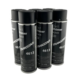 TRANSTAR 4613 -2 IN 1 PRIMER - BLACK 15oz. - 6 CANS - FREE SHIPPING