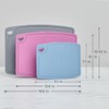 Liflicon Silicone Thick Cutting Boards Mats Set of 3 Foldable