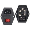 RuoFeng 2 Pcs 3 Pin IEC320 C14 Power Connector Inlet