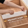 Adjustable Drawer Divider with Locking Clips for Dresser, Closet &