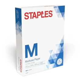 Staples Multipurpose Copy Printer Paper, 20 lb, 8.5 x 11 Inches, 1 Ream (500 Sheets), 94 Bright, White