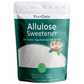Viva Doria Allulose Sweetener, 3.5 Pounds (56 Ounces) | Zero Calorie Sugar Substitute | Great for Coffee, Tea, Cooking and Baking | Keto Friendly | Non-Erythritol, GMO Free, Gluten Free & Vegan Sweetener
