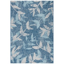 SAFAVIEH Courtyard Collection 8' x 10' Navy / Blue CY8841 Indoor/ Outdoor Waterproof Easy Cleaning Patio Backyard Mudroom Area Rug