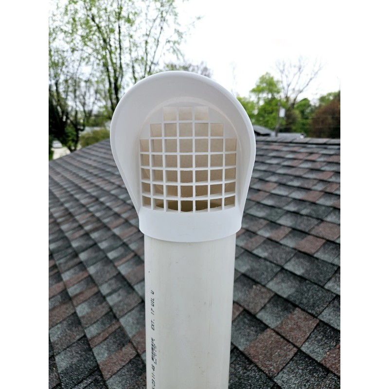 GWM Radon & HVAC Rain Cap for 4" SDR 35