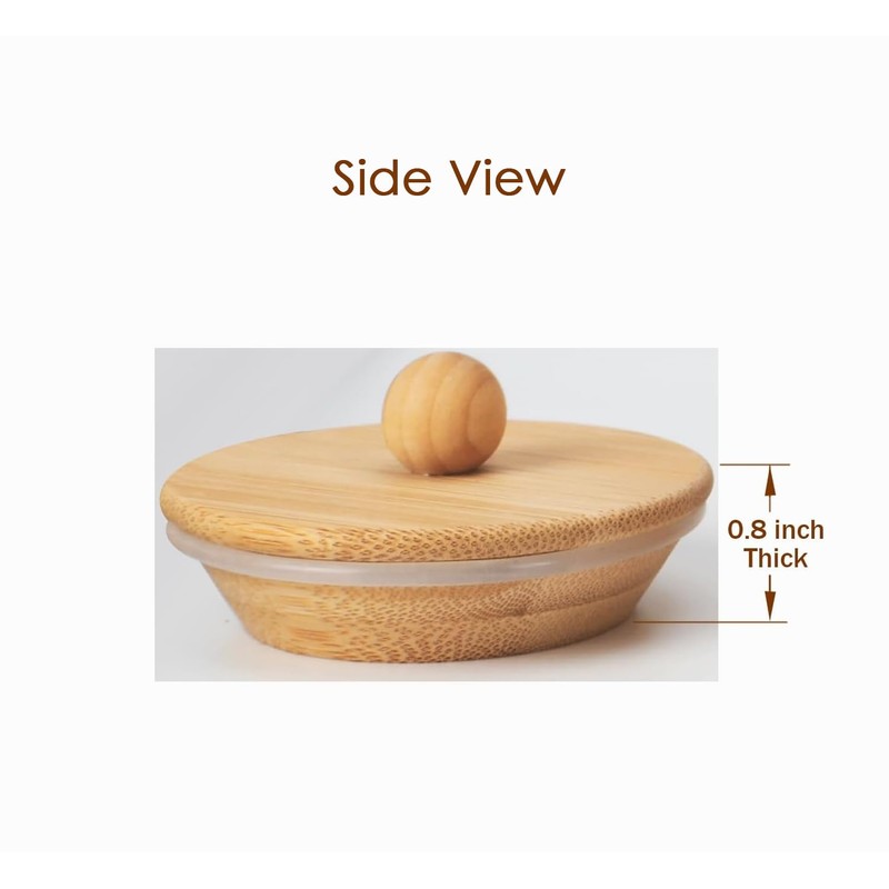 Bamboo Lid for Chemex Coffee Makers 3/6/8/10 Cup, Innovative Design,