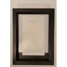 Elevator Inspection Certificate Frame 6" X 9" Black (Heavy Duty - Aluminum)